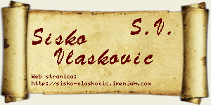 Sisko Vlašković vizit kartica